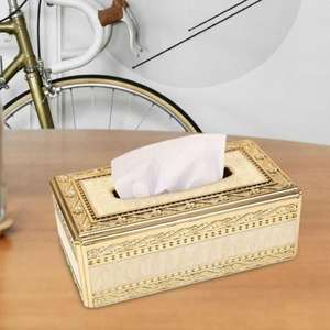 Porte-serviettes vintage en laiton avec motifs dorés ajoutant une touche d'élégance aux paramètres de table formels - Product Image 1