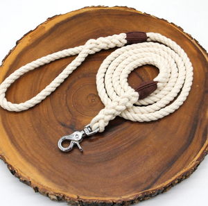 Natural Cotton Rope Dog <b>Leash</b> <b>Pet</b> Supplies Accessory Customized Colored Cotton Rope Handmade Dog <b>Leash</b> <b>Pet</b> <b>Leash</b> Set - Product Image 1
