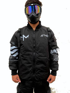 2025 hommes Techwear Bomber veste hiver New York tissu du style universee avec col montant et Logo avant personnalisé - Product Image 2