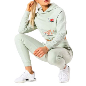 Survêtement de haute qualité personnalisé pour femmes Survêtement écologique avec matériau flexible et impression de logo - Product Image 3