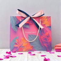 Sac en papier recyclable en carton ivoire 2025, vente directe usine, pour chaussures et vêtements, avec poignée longue, sérigraphié et surface vernie