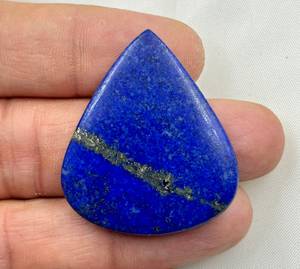 Lapis Lazuli naturel de haute qualité grand Cabochon en forme de poire dos plat calibré en forme de larme pierres précieuses toutes les tailles disponibles - Product Image 3