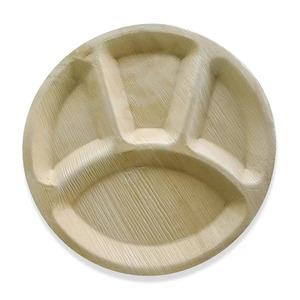 Plaque compostable jetable en feuille de palmier Bioworld pour les occasions de fête - Product Image 1