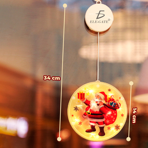 Luci LED a stringa bianche calde in PVC per Natale, IP65, a batteria, con funzione lampeggiante per casa e feste, con ventosa - Product Image 3