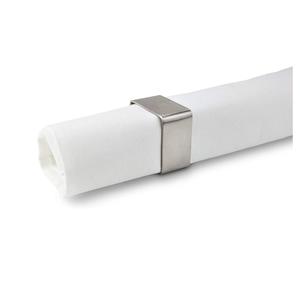 Rond de serviette en acier de forme carrée Nouveau design élégant Articles de table de fête de mariage Utilisation Nouveau design Rond de serviette Design moderne de luxe - Product Image 1