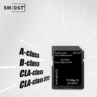 Kartu Memori SD SMIOST 8GB untuk Perangkat Lunak Navigasi GPS Mobil Garmin Map CID untuk Mercedes A218-9060604 V7 Afrika MLC