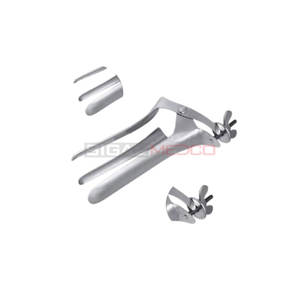 Spéculum vaginal 10,5 pouces à trois lames en acier inoxydable allemand professionnel pour usage vétérinaire chirurgical réutilisable pour l'élevage et les hôpitaux - Product Image 6