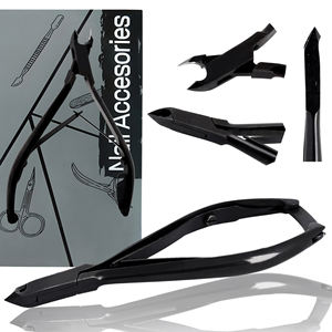 Cortauñas de bajo precio con mecanismo de bloqueo, ajustable, de acero inoxidable, ecológico, con apertura de mandíbula ancha - Product Image 1