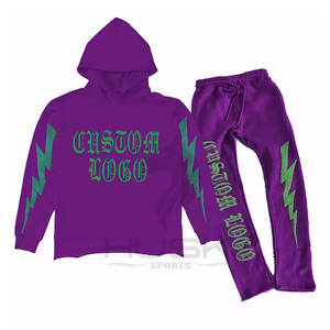 Pantalon de survêtement à capuche personnalisable en gros pour hommes de haute qualité 100% coton polaire survêtement survêtement 3D bouffée maternité printemps - Product Image 4