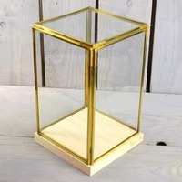 Derniers modèles de dômes de présentation en métal écologiques pour bijoux, jouets et poupées, cubes de rangement pour la décoration intérieure