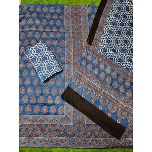 ผ้าไหมโมดอลพิมพ์ลายด้วยมือแบบอาจรัก ดีไซน์ใหม่สำหรับตัดเย็บชุดผู้หญิง - Product Image 1