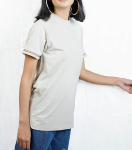 Camiseta de Verano para Mujer, de Alta Calidad, Personalizada, de Algodón 100%, de Gran Tamaño, de Secado Rápido y Transpirable, Moda 2026 - Product Image 1