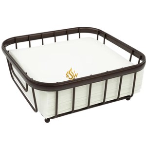 Porte-serviettes en tissu de créateur poli et brillant en acier inoxydable, fournitures de présentoir et porte-serviettes au design luxueux fait à la main - Product Image 4