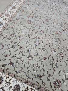 พรมนอตคุณภาพสูงทำด้วยมือดีไซน์คลาสสิกพรมขนสัตว์ถักมือสีธรรมชาติพรมพื้นที่ห้องนั่งเล่น - Product Image 4