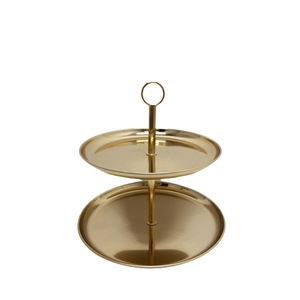 Support de gâteau de forme ronde en métal doré décoratif pour la maison fini or pour la fête d'anniversaire de mariage gâteau dôme fait à la main en vrac - Product Image 6