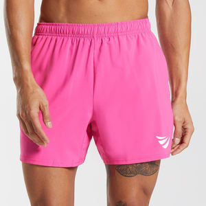 High Quality Men's Gym <b>Shorts</b> Youth Activewear Workout Fitness Joggers Pockets Custom Logo Light Cotton Material <b>Decorative</b> - Product Image 4