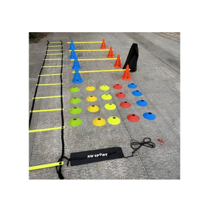 Bâtons d'entraînement sportif de football de football les plus vendus Bâtons d'entraînement d'agilité Cônes d'échelle d'agilité avec sac de transport - Product Image 1