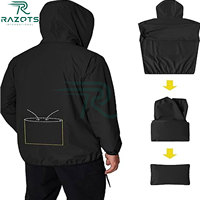 Veste de course à capuche pour homme adulte 100% nylon, séchage rapide, respirante, imprimée, coupe classique, automne, sports de plein air
