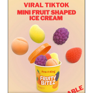 Vente en gros de tasse de crème glacée fruitée Bitez prix d'usine meilleure qualité saveurs exotiques mangue kiwi noix de coco fraise chocolat approvisionnement - Product Image 6