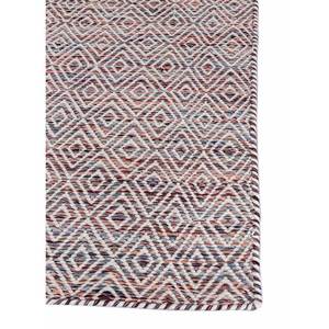 Alfombras Abrash ADWV-13047 de Tejido Plano con Patrón Geométrico en Lana y Viscosa, Color Rosa y Morado, para Uso Doméstico - Product Image 4