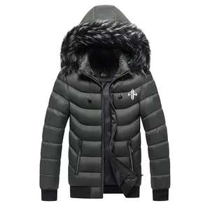 Chaqueta de invierno con logotipo personalizado de alta calidad, chaqueta acolchada con cremallera estampada transpirable de poliéster 100% de ATLANTIC - Product Image 4