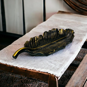 Premium Aluminium Leaf Trays Exclusive Handcrafted Platter For Contemporary Dining Culinary Arrangement Stylish Event <b>Decoration</b> - Product Image 2