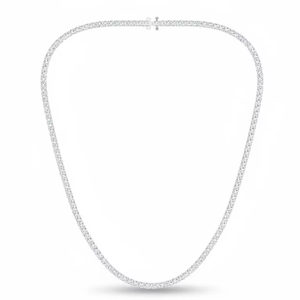 สร้อยคอเพชรทรงกลมหรูหรา ประดับอัญมณีระยิบระยับ สำหรับผู้หญิง ของขวัญเครื่องประดับสำหรับโอกาสพิเศษหรือแฟชั่นประจำวัน - Product Image 1