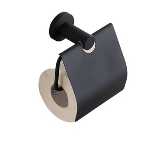 Soporte de papel de hierro de Color negro de diseño Vintage de alta tendencia, soporte de papel higiénico de restaurante de tamaño y forma personalizados - Product Image 3