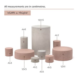 Cilindro de hormigón-Soporte de exhibición/Base con ocho esquinas para estatuas clásicas hechas de madera y decoradas a mano en varios tamaños - Product Image 1