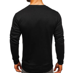 Sweat-shirt pull-over d'hiver durable en coton mélangé pour hommes, sweat-shirt à capuche à motif solide et avec logo personnalisé, teint en uni, vente en ligne en vente à chaud en ligne - Product Image 2