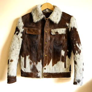 Veste en cuir de vache véritable authentique, fabrication artisanale haut de gamme, respirante, imperméable, coupe-vent, pour homme, automne-hiver, moto. - Product Image 1