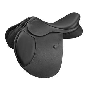 Selle de saut en cuir équilibrée pour l'équitation, siège sécurisé conçu pour la stabilité de l'entraînement au saut et les performances quotidiennes - Product Image 1