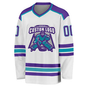 OEM Professional Customized Polyester Sublimation Embroidery Tackle Twill Ice Hockey Jersey for Team Services - Product Image 4