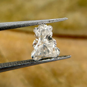 Diamant de laboratoire en forme d'ours en peluche, 1,01 carat, certifié IGI, pour pendentifs, bagues, boucles d'oreilles, cadeau d'anniversaire - Product Image 1