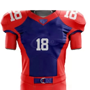 Custom Men's Digital Print American <b>Football</b> Uniform Kit 100% Polyester Quick Dry Anti-Bacterial Breathable Adjustable Strap - Product Image 6