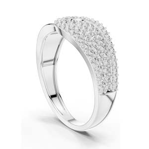 แหวนเพชรแล็บดีไซน์เนอร์ 0.641 กะรัต สำหรับผู้หญิง ความใส VVS-VS EF ทอง 18KT, 14KT, 10KT และเงิน 925 สีขาว เหลือง ชมพู - Product Image 4
