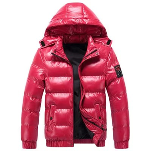 2025 personnalisé imprimé hommes hiver doudoune mâle rembourré bulle chaud manteaux décontracté Sport Style coton rempli imperméable veste - Product Image 3