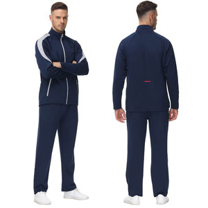 Top Design Two Piece Tracksuit Plus Size <b>Men's</b> Sets Hot Selling Full Zip Athletic Sport Outfit Hooded Jogger Sweat Suits for <b>Men</b> - Product Image 3