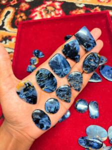 Cabujón de pietersita azul de grado AAA, piedra preciosa suelta Natural pulida suave para la fabricación de joyas de calidad - Product Image 4