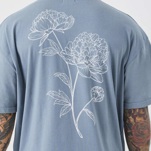 เสื้อยืดออกกำลังกายคอกลมแขนสั้นพิมพ์ลายสำหรับผู้ชาย ผ้าไมโครไฟเบอร์ แห้งเร็ว ระบายอากาศได้ดี น้ำหนักเบา ลายพื้นเรียบ ย้อมสี โพลีเอสเตอร์/คอตตอน - Product Image 3