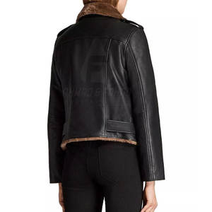 Chaqueta de Piel de Oveja Ecológica de Primera Calidad para Mujer, con Forro de Pelo Suave y Transpirable, para el Frío del Invierno - Product Image 3