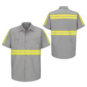 Proveedor de Ropa de Seguridad a Precio Económico, MOQ Bajo, Precio al por Mayor, Chaqueta y Pantalones de Trabajo Reflectantes de Clase 2, Camisa y Pantalones FR - Product Image 3