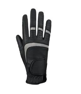 Guantes Profesionales de Equitación de Cuero Negro, Reforzados con Doble Capa en la Palma, Antideslizantes, de Cuero Genuino - Product Image 6