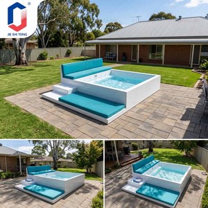 Piscina de tamaño adulto, piscina de lujo personalizada, kit de piscina enterrada, piscina semisuperficial con spa, piscina para fiestas - Product Image 2