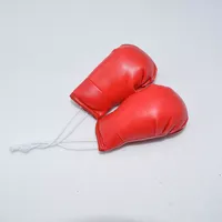 Porte-clés de boxe Gants en PVC PU Porte-clés Sac Promotion sportive Impression personnalisée Mini Porte-clés de boxe