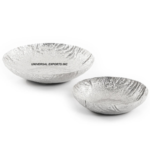 Bol à chocolat en argent finition antique, forme ronde, fait à la main, bol en métal personnalisé, taille personnalisée, bol à chocolat design - Product Image 1