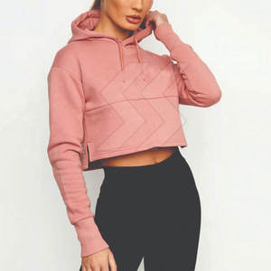 Top corto de lana ligero y transpirable para mujer, sudaderas con capucha, ropa informal de calidad superior, sudaderas con capucha para mujer - Product Image 1