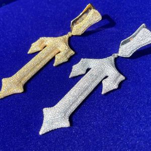 Pendentif Trap Star personnalisé serti de diamants, diamant de laboratoire incolore, collier hip hop, charme unisexe, pendentif hip hop - Product Image 2