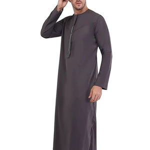 Thobes et Jubbah pour hommes de bonne qualité, vêtements d'été et d'hiver modestes, en coton durable, manches longues, légers et respirants - Product Image 4