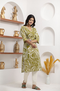 2025 último diseñador ligero rayón transpirable colección más vendidos mujeres Kurtis Natural OEM mantenimiento lavable tejido Tops - Product Image 5